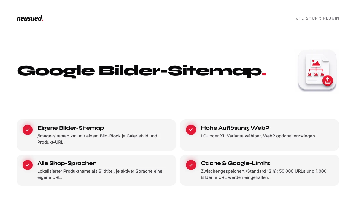 Google Bilder-Sitemap – Funktionsübersicht