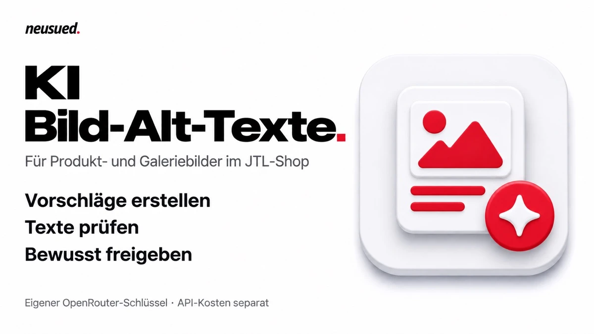neusued KI Bild-Alt-Texte – Plugin für JTL-Shop 5