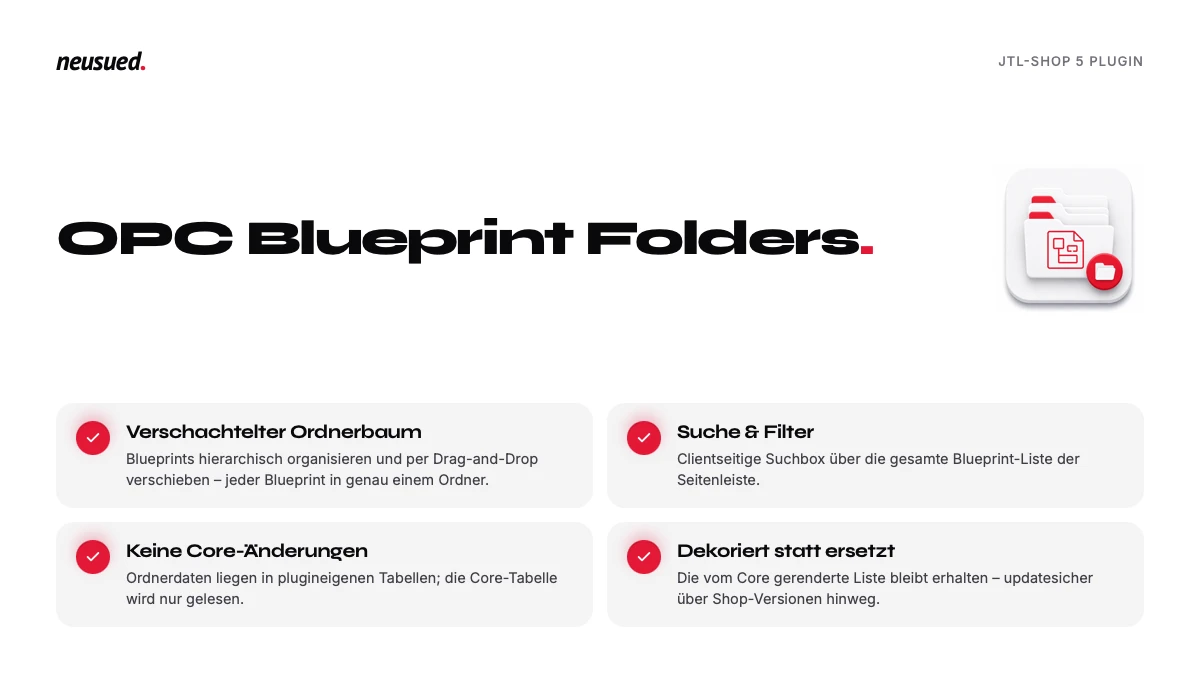 OPC Blueprint Folders – Funktionsübersicht